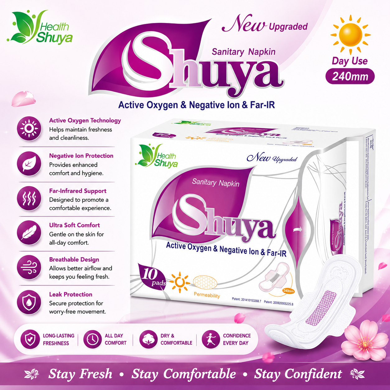 SHUYA SANITARY NAPKIN DAY USE-R